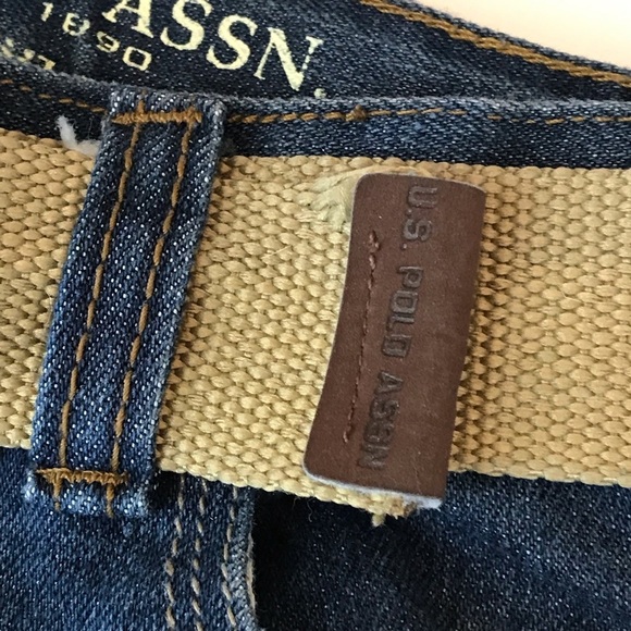 US Polo Assn. Jeans Straight Leg Size 5 Belt - Picture 5 of 8